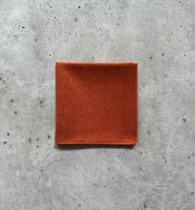  Burnt Orange Cotton Pocket Square