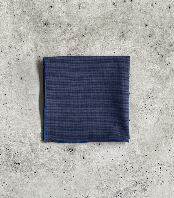 Navy Blue Cotton Pocket Square