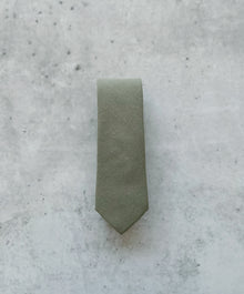  Sage Green Cotton Neck Tie