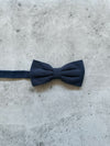 Navy Blue Cotton Bow Tie