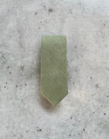  Dusty Sage Green Cotton Neck Tie