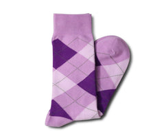  Purple Argyle Socks