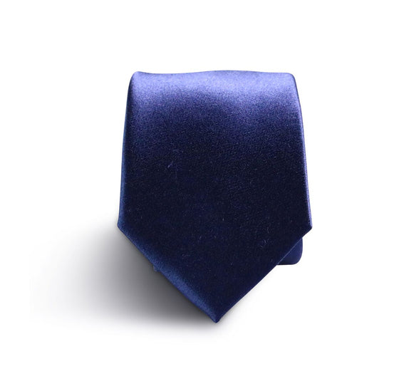 Navy Blue XL Silk Neck Tie