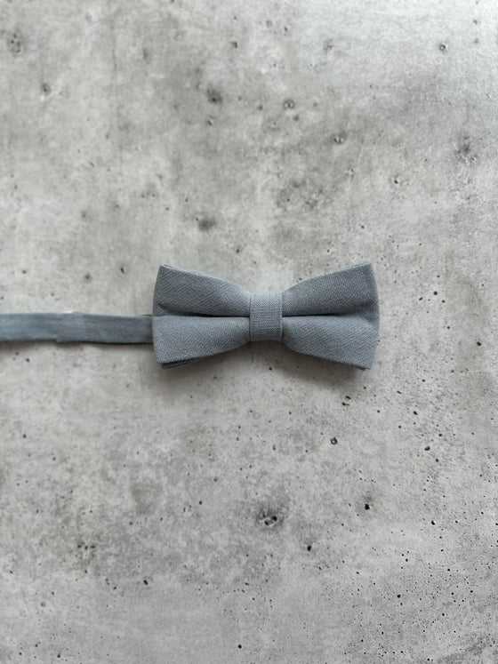 Weathered Coffee Suspenders with Sage Cotton Bow Tie Set