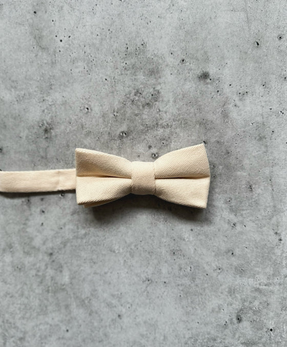 Ivory Cotton Bow Tie