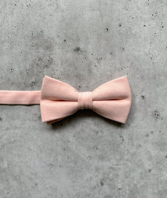 Petal Pink Cotton Pre-Tied Bow Ties