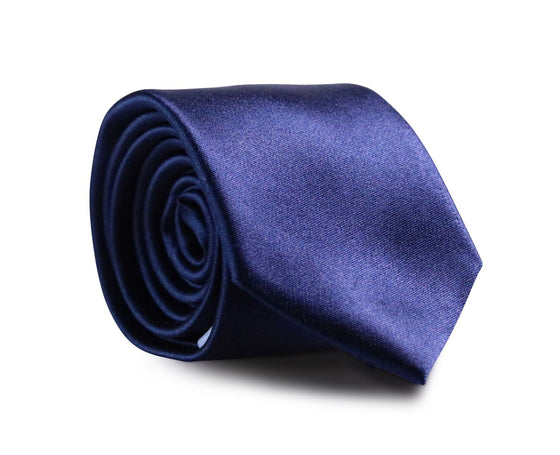 Navy Blue XL Silk Neck Tie