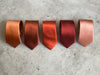 Bronze Skinny Silk Neck Tie