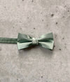 Dusty Sage Silk Pre Tied Bow Tie