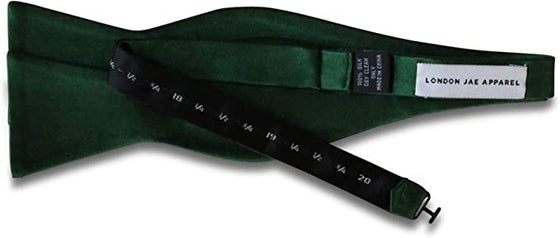 Dark Emerald Green Silk Pre-Tied Bow Tie