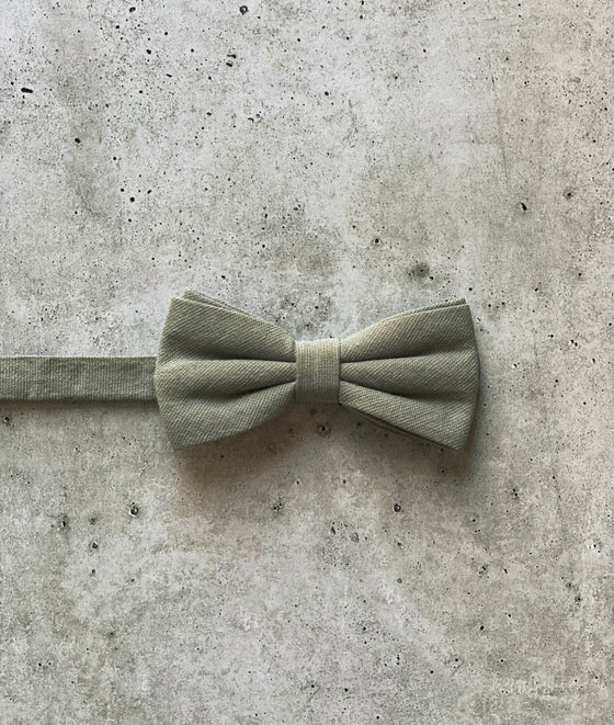 Sage Green Cotton Bow Tie