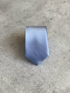 Dusty Blue Skinny Silk Neck Tie