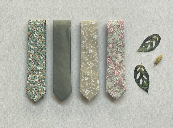Edison Cotton Floral Neck Tie