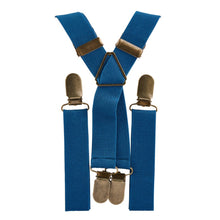  Air Force Blue Elastic Suspenders