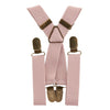 Blush Pink Elastic Suspenders