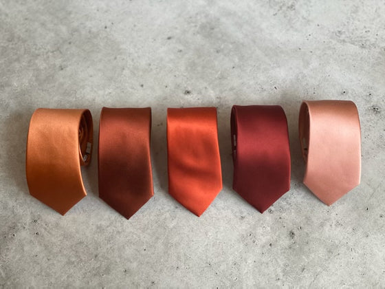 Bronze Silk Pre Tied Bow Tie