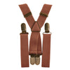 Cognac Elastic Suspenders