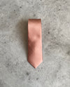 Rose Quartz Skinny Silk Neck Tie