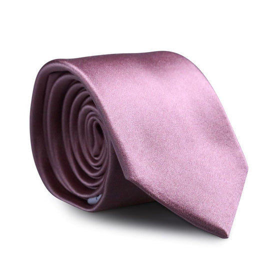 Dusty Mauve Skinny Silk Neck Tie