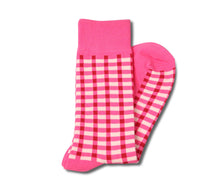  Pink Gingham Socks