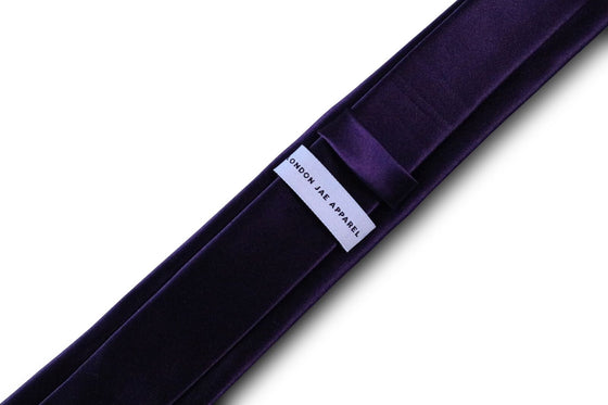 Plum Purple Skinny Silk Neck Tie