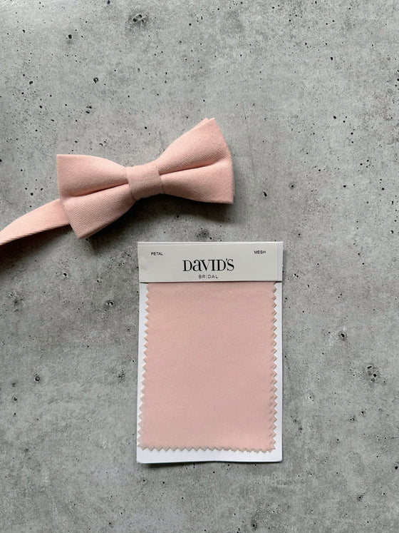 Petal Pink Cotton Pre-Tied Bow Ties
