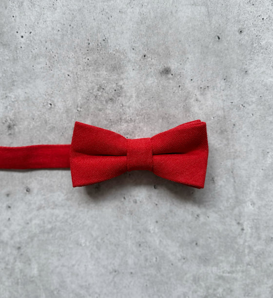 Red Cotton Bow Tie