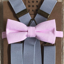  Light Pink Cotton Bow Tie