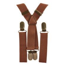  Light Brown Elastic Suspenders
