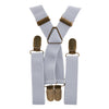 Light Grey Elastic Suspenders