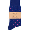 Navy with Pink Dots Socks