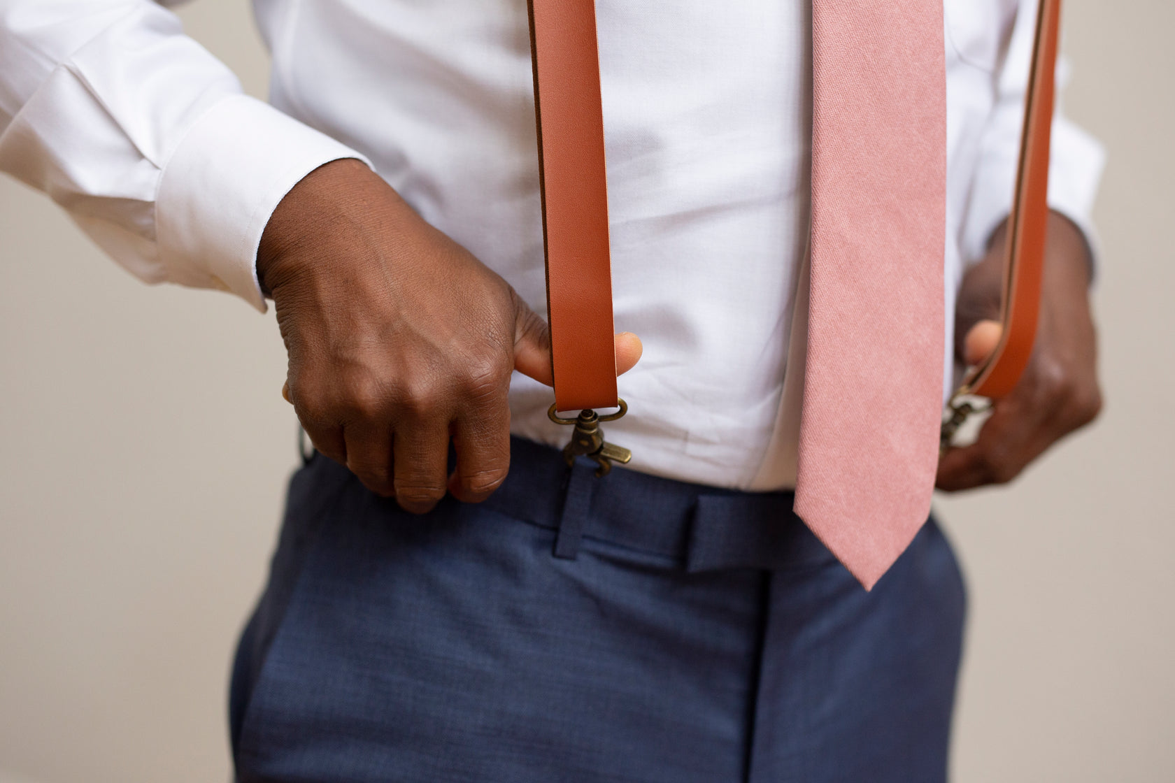 dusty mauve tie
