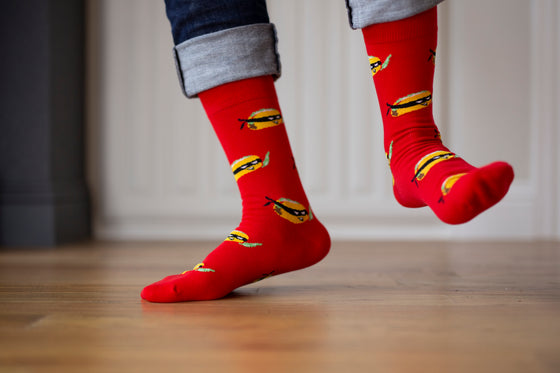 Red Taco Ninja Socks