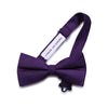 Plum Purple Silk Pre-Tied Bow Tie