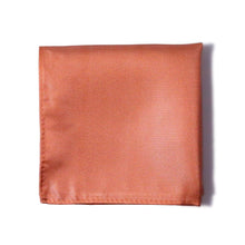  Sunset Orange Silk Pocket Square