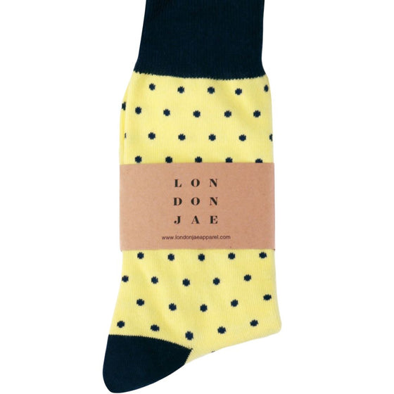 Yellow with Black Dots Socks