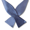 Slate Blue Silk Self-Tie Bow Tie