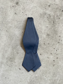  Galaxy Blue Satin Silk Self-Tie Bow Tie