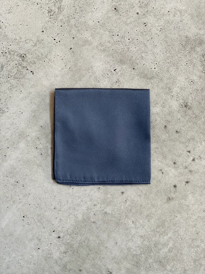 Galaxy Blue Satin Silk Pocket Square