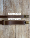 Weathered Brown Suspenders & Dusty Blue Cotton Bow Tie Build your own Combo