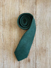 Dark Green Cotton Neck Tie