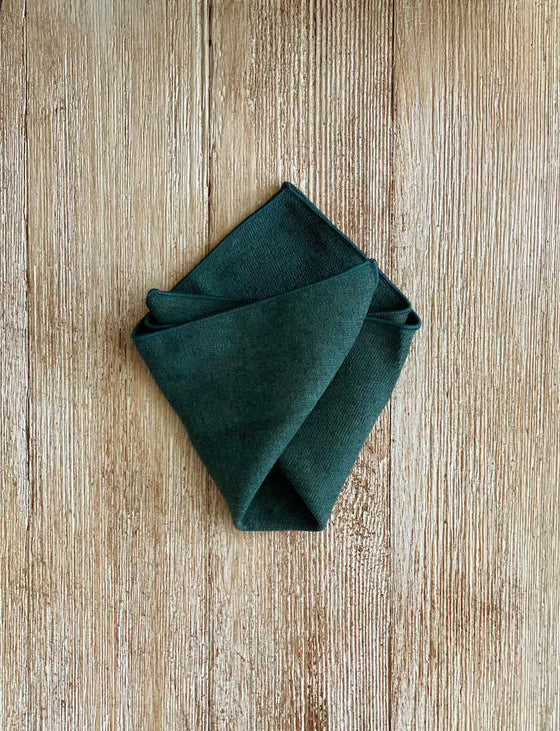 Dark Green Cotton Neck Tie