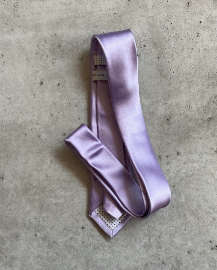 Iris Lavender Purple Neck Tie