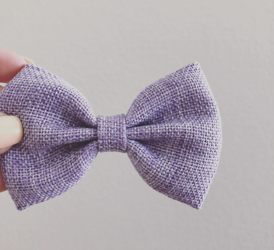 Lavender Bow Tie with Vintage Tan Suspender Set