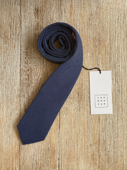 Cognac Suspenders with Navy Bow Tie