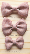 Petal Pink Bow Tie with Cognac Suspender Set