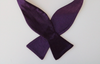 Plum Purple Satin Silk Bow Tie