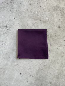  Plum Purple Satin Silk Pocket Square