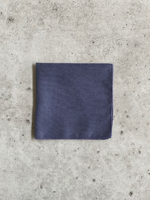  Stormy Blue Pocket Square