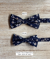 Wilder Floral Cotton Bow Tie with Cognac Suspender Set